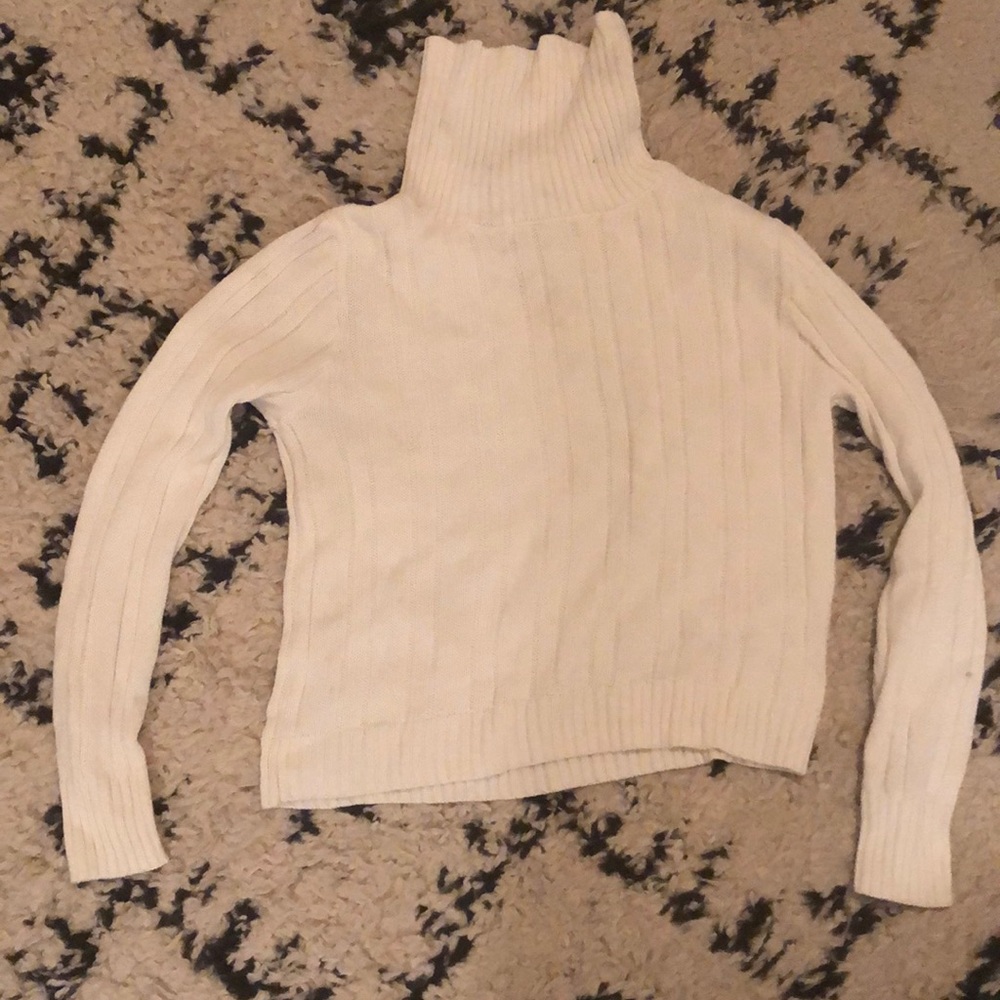 Brandy Melville white turtle neck sweater!